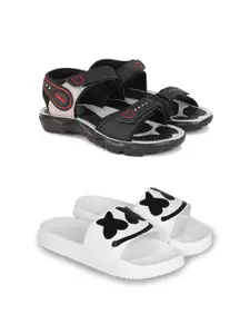 PENNEN Pack Of 2 Comfort Sandals & Sliders