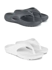 DRACKFOOT Men Pack Of 2 Flip Flops