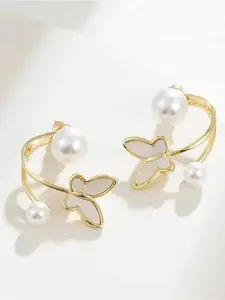 YouBella Gold-Plated Artificial Beads Contemporary Shaped Studs