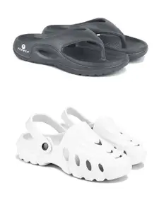 PENNEN Men Set Of 2 Self-Design Flip-Flops