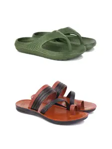 DRACKFOOT Men Set of 2 Comfort Sandals