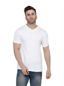 BEYOU FASHION Men V-Neck Slim Fit T-shirt