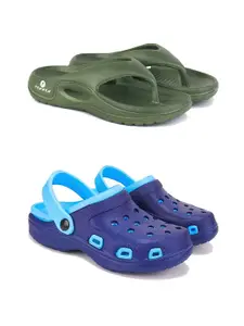 DRACKFOOT Men Pack Of 2 Flip Flops