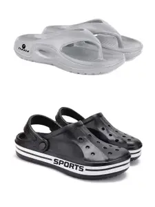 DRACKFOOT Pack Of 2 Men Flip Flops