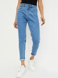 max Women Regular Fit Mid-Rise Cotton Jeans