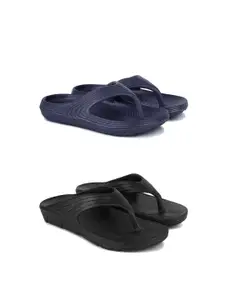 DRACKFOOT Men Set Of 2 Anti Skid Flip-Flops