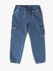 GAP Kids Boys Mid-Rise Jogger Fit Cargo Style Stretchable Jeans
