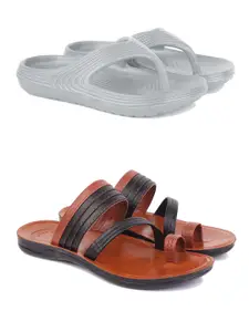 PENNEN Men Pack Of 2 Comfort Sandals