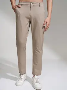 HIGHLANDER Men Checked Slim Fit Regular Trousers