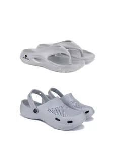 DRACKFOOT Pack Of 2 Men Flip Flops