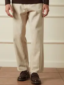 WROGN Men Comfort Relaxed Fit Mid-Rise Jeans