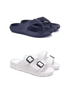 DRACKFOOT Men Pack Of 2 Flip Flops