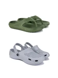 DRACKFOOT Men Pack Of 2 Flip Flops