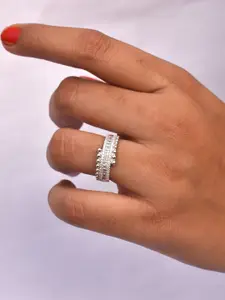 Satlaa 925 Pure Sterling Silver Open Adjustable Female Cute Finger Ring