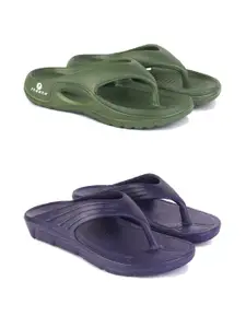 PENNEN Men Set Of 2 Thongs Flip Flops