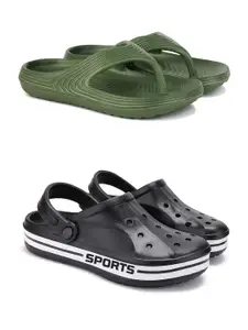 PENNEN Men Self-Designed Synthetic Flip-Flops