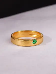 GIVA 925 Silver Golden Sata Ring For Him