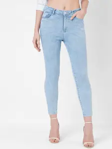 Kraus Jeans Women Super Skinny Fit High-Rise Light Fade Jeans