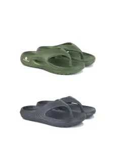 PENNEN Men Pack Of 2 Stylish Flip-Flops