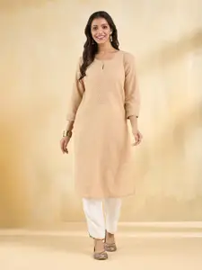 Fabindia Keyhole Neck Straight Cotton Kurta