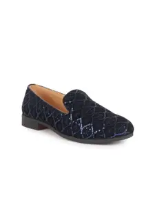 FAUSTO Men Woven DesignVelvet Mojaris