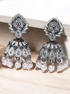 OOMPH Floral Jhumkas Earrings