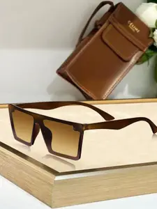 DressBerry Women Square Sunglasses DBSG-6087-02-Brown