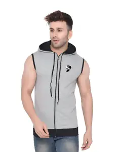 BEYOU FASHION Men Solid Hooded Bomber Cotton Jackets