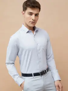 CODE by Lifestyle Men Slim Fit Vertical Striped Spread Collar Cotton Formal Shirt