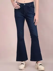 ADBUCKS Women Bootcut High-Rise Clean Look Light Fade Stretchable Jeans