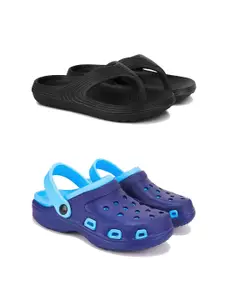DRACKFOOT Pack Of 2 Men Flip Flops