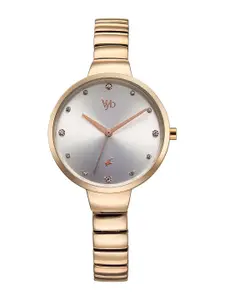 Fastrack Women Embellished Dial & Bracelet Style Straps Analogue Watch FV60074WM01