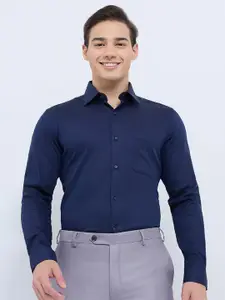 Raymond Contemporary Fit Structure Pure Cotton Cutaway Collar Formal Shirt