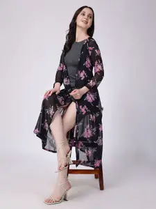 Moda Rapido Women Printed Longline Shrug
