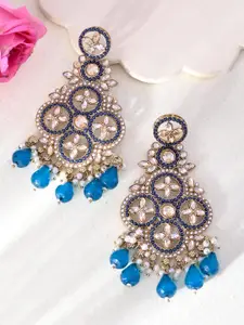 Anouk Gold-Plated Artificial Beads Stainless Steel Classic Studs Earrings