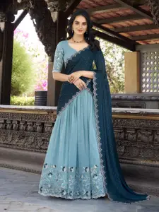 LOOKNBOOK ART Ready to Wear Lehenga & Unstitched Blouse With Dupatta