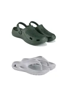 PENNEN Men Pack Of 2 Clogs & Sliders