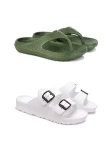 DRACKFOOT Men Pack Of 2 Flip Flops