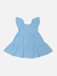 Bodycare Girls Cotton Tiered Fit & Flare Dress