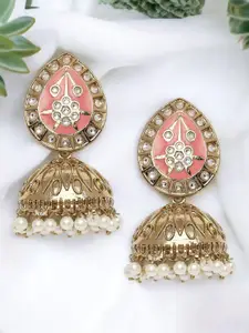 OOMPH Dome Shaped Jhumkas Earrings