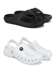 PENNEN Men Pack Of 2 Self-Designed  Flip-Flops