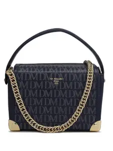 Da Milano Printed Leather Structured Satchel with Quilted