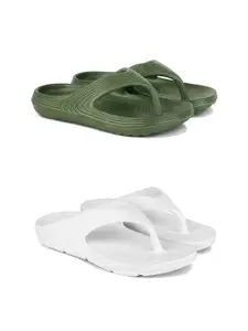 DRACKFOOT Pack Of 2 Men Flip Flops