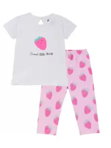 FASHION GRAB Girls Printed T-shirt