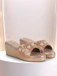 WALKWAY by Metro Embellished Open Toe Wedge Sandals
