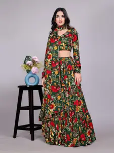 Kinjo Printed Ready to Wear Lehenga & Blouse With Dupatta