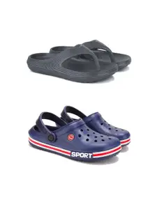 DRACKFOOT Men Set Of 2 Stylish Flip Flops