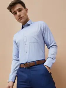 CODE by Lifestyle Men Slim Fit Textured Spread Collar Cotton Formal Shirt