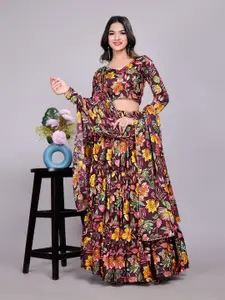 Kinjo Printed Ready to Wear Lehenga & Blouse With Dupatta