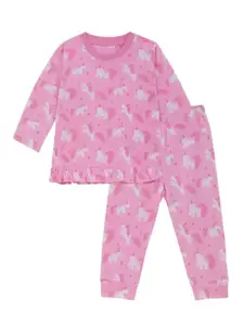 FASHION GRAB Girls Printed T-shirt